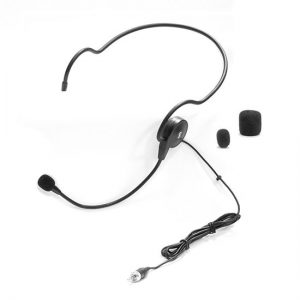 Cardioid Headset Microphone, Flexible Wired Boom (Screw Lock 3.5mm Connector Jack) for Sennheiser Mic Systems (PLMSH34)