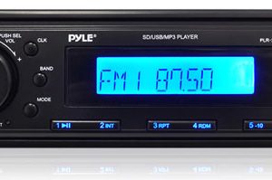 Stereo Radio Headunit Receiver, Aux (3.5mm) MP3 Input, USB/SD Memory Card Readers, AM/FM Radio, Single DIN (PLR26MPU)