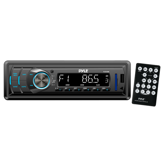In-Dash AM/FM-MPX Receiver With MP3 Playback & USB/SD/Aux Inputs (PLR34M)