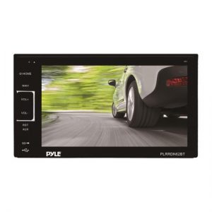 6.5 Inch Bluetooth LCD Digital Touch Screen Receiver with AM/FM, USB/SD Memory Card Readers, AUX/MP3 Input, Bluetooth, Double DIN with Remote (PLRDN62BT)