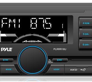 Digital Receiver with USB/SD Memory Card Readers, AM/FM Radio, AUX Input, Remote Control, Double DIN (PLRRR18U)