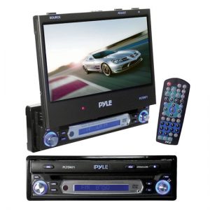 Single DIN Motorized 7'' TFT Monitor DVD/AM/FM/Receiver/TV Turner (RBPLTDN71)