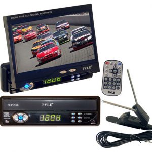 7" TFT Single DIN Motorized Monitor With Tv-Tuner (PLTV74R)
