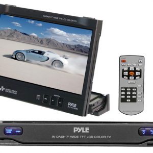 In-Dash Half Din 7'' Motorized TFT Color Monitor w/TV Tuner (RBPLTVD7.5)