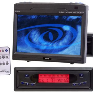 In-Dash 7'' TFT LCD Monitor w/Clock and Date Display (RBPLVIN70)