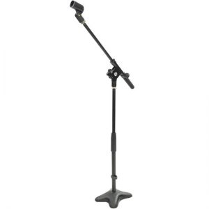 Universal Compact Microphone Stand Mic Mount Holder, Height & Boom Extension Adjustable (PMKS7)
