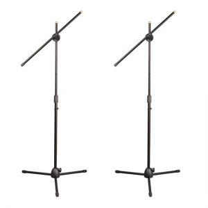 Universal Tripod Microphone Stands - Adjustable & Extendable set of 2 (PMKSKT35)