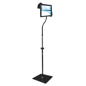 Universal Tablet  iPad, Kindle, Android, eReader, Samsung Galaxy Nexus  Floor Stand Holder with Adjustable/Bendable Swivel Gooseneck and Sturdy Base (PMKSPAD35)