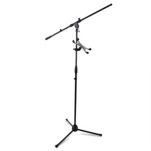 Multimedia iPad and Microphone Stand - Adjustable to Fit All iPad Models (PMKSPAD7)
