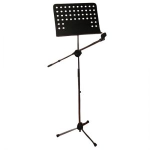 Presentation/Performance Microphone & Music Note Mount Stand Holder, Height Adjustable (PMSM9)