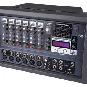 6 Channel 600 Watts Powered Mixer w/MP3 & USB Input (RBPMX408M)
