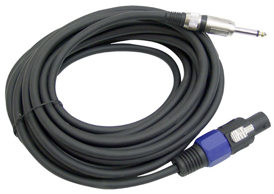 50ft. 12 Gauge Professional Speaker Cable Compatible With Speakon Connector to 1/4'' (PPSJ50)