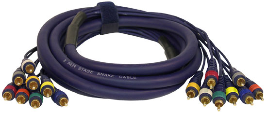 20 Ft. 8 Channel RCA Male to RCA Male Snake Cable (PPSN825)