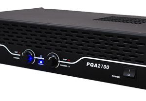 19'' Rack Mount Power Amplifier,  SpeakON, Speaker Terminal Binding Posts, 1/4'' Connectors, 2100 Watt Amp (PQA2100)