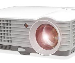 Widescreen LED Projector with up to 140-Inch Viewing Screen, Built-In Speakers, USB Flash Reader & Supports 1080p (PRJD901)
