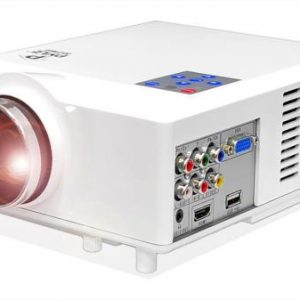Widescreen LED Projector with up to 100-Inch Viewing Screen, Built-In Speakers, USB Flash Reader & Supports 1080p (PRJD904)