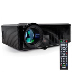 Widescreen Projector, 1080p HD Support, Built-In Speakers, (2) HDMI Inputs, PiP (Picture-in-Picture), Adjustable Viewing Screen (60'' - 100'') (PRJLE33)