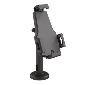 Universal Tamper-Proof Anti-Theft iPad Tablet Kiosk Stand Holder for Public Display with Cable Management, Fits Virtually All Tablets 7.9 – 10.1 Inches, Swivel, Rotation and Tilt Adjustable and Included Wall Mount (Compatible with iPads Mini/1/2/3/4/Air) (PSPADLK8)