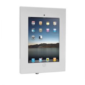 Security Anti-Theft iPad Wall Mount, Lock & Key Public Display Safe Lock & Secure Tablet Device Holder Case, (Works with iPad 2/3/4/iPad Air/iPad Air2) (PSPADLKW08W)