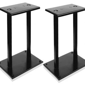 Heavy-Duty Steel Quad Support Bookshelf / Monitor Speaker Stands (PSTND18)