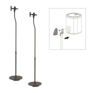 Universal Speaker Stands, Standing Speaker Mount Holders, Height Adjustable (Works with Sonos PLAY 1, PLAY 3) (PSTNDSON16)