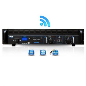 Bluetooth Bridgeable Power Amplifier, MP3/USB/SD, Aux Input, 1000 Watt Amp, Rack Mountable (PTA1004UBT)