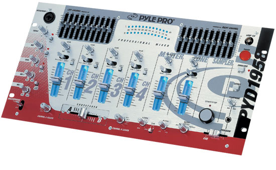 19'' Rack Mount 4CH Professional Mixer with Digital Sampler (RBPYD1958)