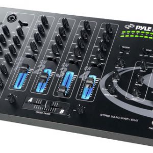 19'' Rack Mount 4 Channel Professional Mixer with 3-Band EQ Controls and Echo Effects (RBPYD4808)
