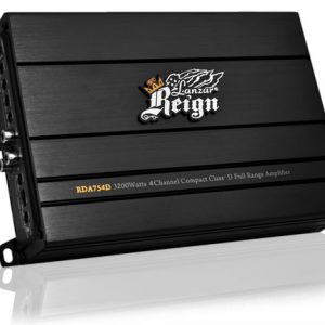 Reign 3200 Watts 4 Channel Compact Class-D Full Range Amplifier (RBRDA754D)