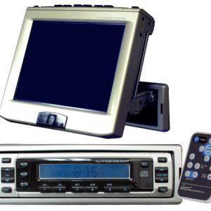 In-Dash Motorized Flip-Up 6.4'' LCD Monitor & AM/FM TV Tuner (RBSVTV64)