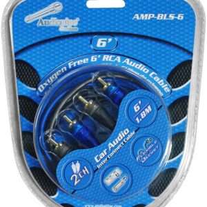Audiopipe Oxygen Free RCA Audio Cable 6 Ft AMPBLS6