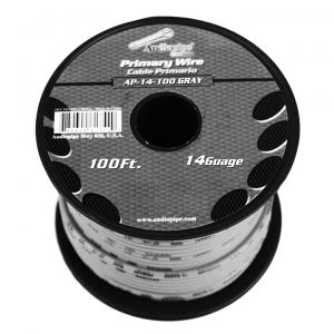 Audiopipe 14 gauge 100ft Gray primary wire AP14100GY