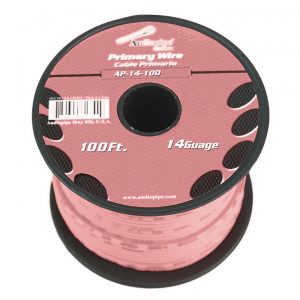 Audiopipe 14 Gauge 100Ft Primary Wire pink AP14100PK