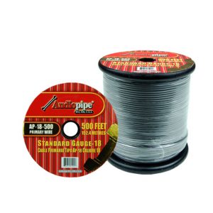 Audiopipe 18 Gauge 500Ft Primary Wire Grey AP18500GREY