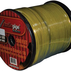 REMOTE WIRE AUDIPIPE 18GA 500' YELLOW AP18500YW