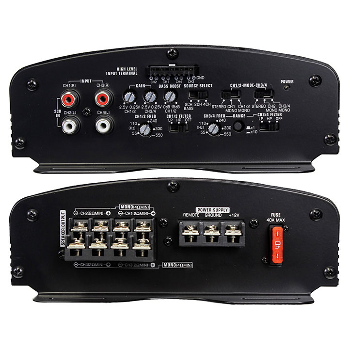 AMPLIFIER AUDIOPIPE 1000 WATT 4 CHANNEL APCLE1004 - Image 3