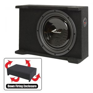 Audiopipe Single 12" Shallow Downfire Sealed Enclosure with sub APSB12BDF