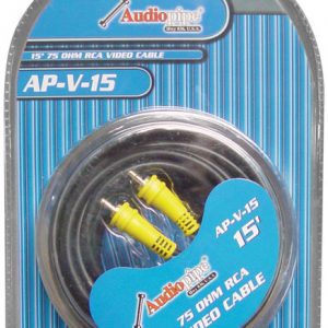 Audiopipe 15' 75 Ohm RCA Video Cable APV15