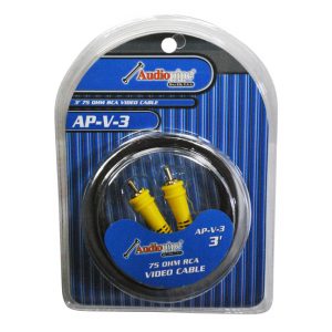 Audiopipe 3' 75 Ohm RCA Video Cable APV3