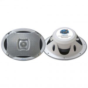 Lanzar 6X9" 2-Way Marine Speakers Silver 500W Max AQ69CXS