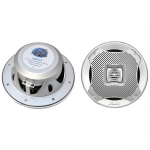 Lanzar 6.5" 2-Way Marine Speakers 400W. Silver AQ6CXS