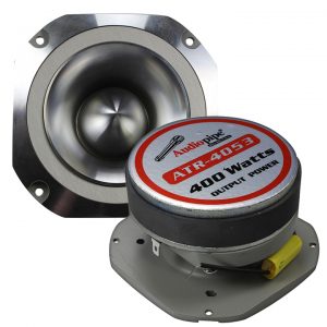 AUDIOPIPE 400W MAX ALUMINUM TWEETER(Sold each) DIAMOND CHROME CUTTING FINISH ATR4053