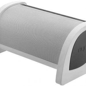 Alternative view of Nyne Bass Portable Bluetooth Speaker with Active Subwoofer White/Dk. Grey BASSWHITE