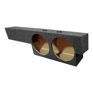 EMPTY WOOFER BOX FORD SUPERCAB '00-'03; DUAL 10"; Under Seat Upfire BQFORD10SCREW