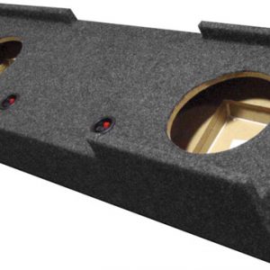 EMPTY WOOFER BOX QPOWER DUAL 10" GMC CREW CAB '07-'13 BQGMC1020074DR