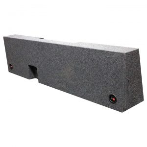 Alternative view of QPower 2 hole 12" for 2007 & up GMC/Chevy Single cab behind seat boxed BQGMC122007SCAB