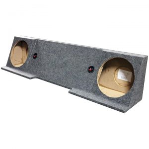 EMPTY WOOFER BOX GMC XCAB '88-'98;DUAL 12";(BOXED) Under seat downfire BQGMC12DFOLD