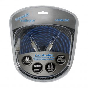 Audiopipe Platinum Plated Interconnect Cable 25ft CPM25