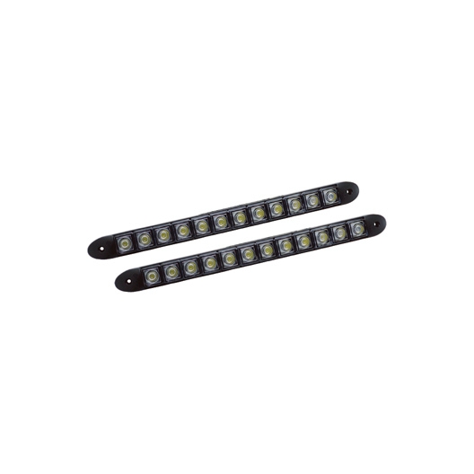 Sirius 13" 12 SMD Super bright flexible LED DRL black base DRL1206BB