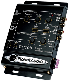 Planet 2-Way electronic crossover with remote woofer level control EC10B